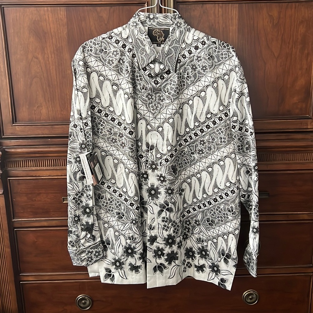 100% silk Presidential Shirt sz. L